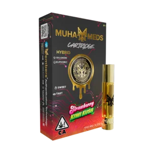 Strawberry Kiwi Kush cannabis vape cartridge featuring a sweet and fruity blend of strawberry and kiwi flavors for a smooth vaping experience.